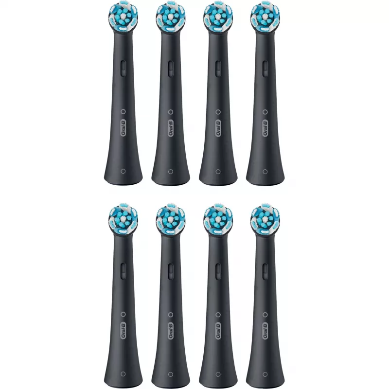 Pakaitinės dantų šepetėlių galvutės Oral-B IOUR8BK 8 vnt., juodos