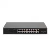 Digitus 16 prievadų gigabitinio PoE tinklo komutatorius, 19 colių, nevaldomas, 16 prievadų