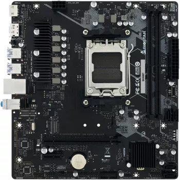 Pagrindinė plokštė BIOSTAR B650MT Micro ATX, AMD B650, lizdas AM5, DDR5, 2x DIMM, 96GB, 1x M.2, 4x SATA III, Gigabit LAN