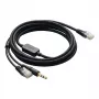 Adapterio kabelis Helos, suderinamas su Jabra 14201-10 – garso / telefono ausinių prijungimui