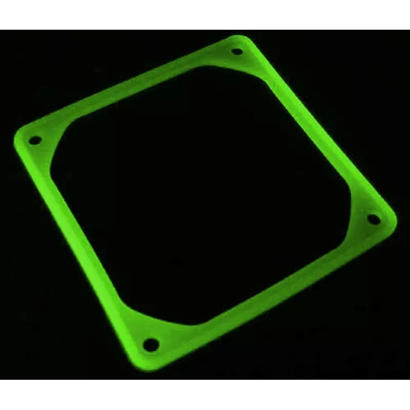 Antivibracinis rėmelis 80mm ventiliatoriui - UV žalia