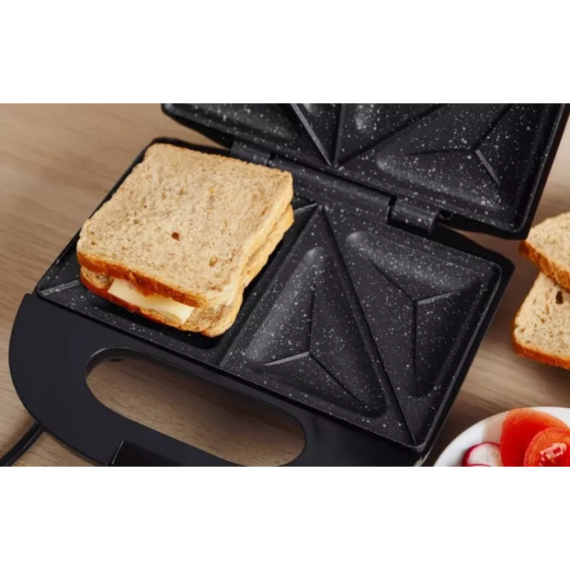 ELDOM Sandwich RUDDY, 750 W, granito plokštės