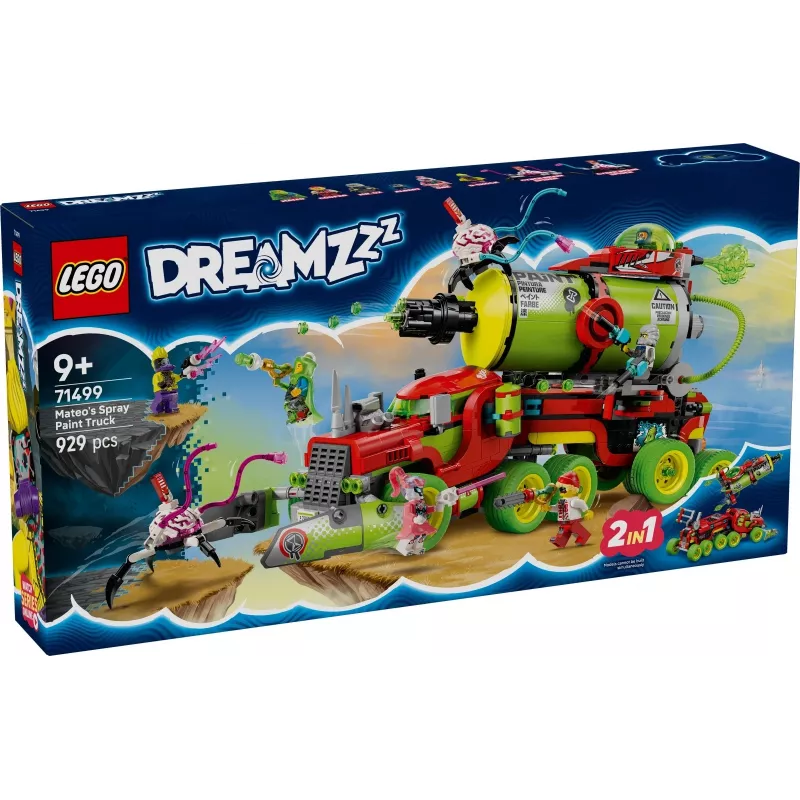 LEGO DREAMZZZ 71499 Mateo purškimo dažų sunkvežimis