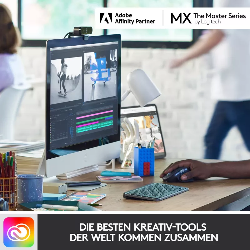 Logitech MX Keys Mini - klaviatūra - apšviečiama - Bluetooth - QWERTZ - šveicariška - grafito (920-010485)