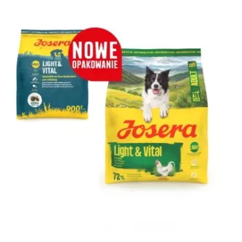 Sausas šunų maistas JOSERA Adult Light & Vital 3 kg — mažo kaloringumo visavertis suaugusių šunų ėdalas, vištiena, 29% baltymų