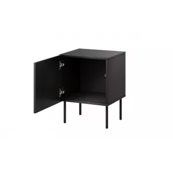 Naktinio staliuko rinkinys 2 vnt. Cama Meble ISLA 44.5×40×59 cm juodas matinis MDF/medžio drožlių plokštė