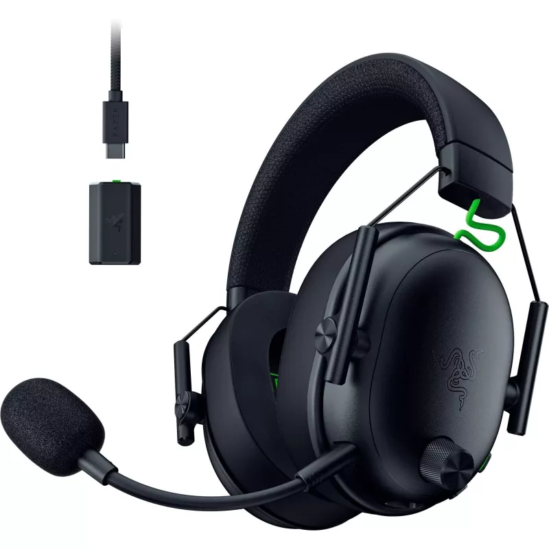 Ausinės su mikrofonu Razer JuodaShark V3