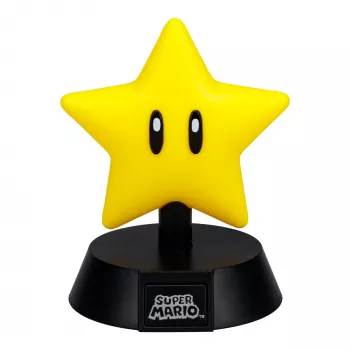 Stalinė lempa Paladone Super Mario Super Star Icon Light — dekoratyvinis LED naktinis šviestuvas