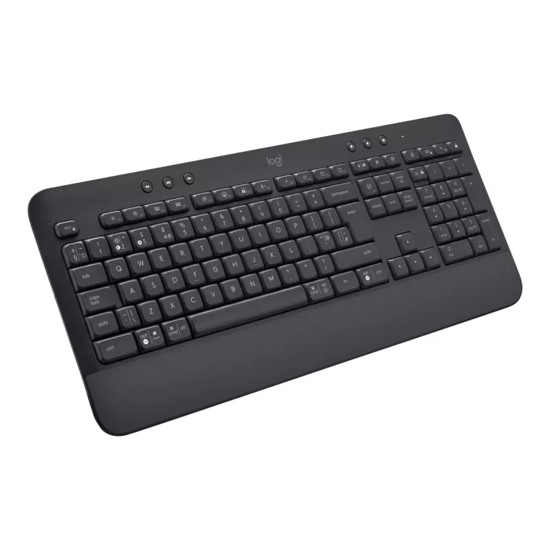 Logitech Signature K650 - klaviatūra - belaidė - Bluetooth 5.1 - QWERTZ - švediška - grafito