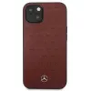 Mercedes MEHCP13SPSQRE iPhone 13 mini 5,4 Raudonas/raudonas kietas dėklas Oda Žvaigždžių raštas