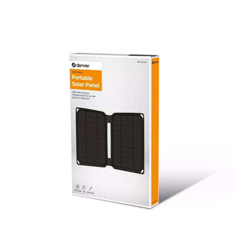 Saulės baterija Denver PPS-42000 10 W Monokristalinis silicis USB