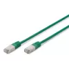 Tinklo kabelis Digitus CAT 5e SF/UTP RJ-45 0,5 m žalias