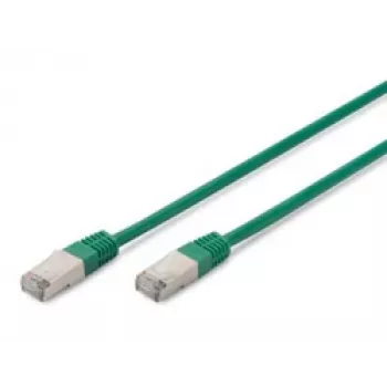Tinklo kabelis Digitus CAT 5e SF/UTP RJ-45 0,5 m žalias