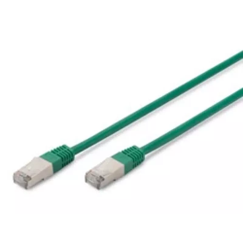 Tinklo kabelis Digitus CAT 5e SF/UTP RJ-45 0,5 m žalias