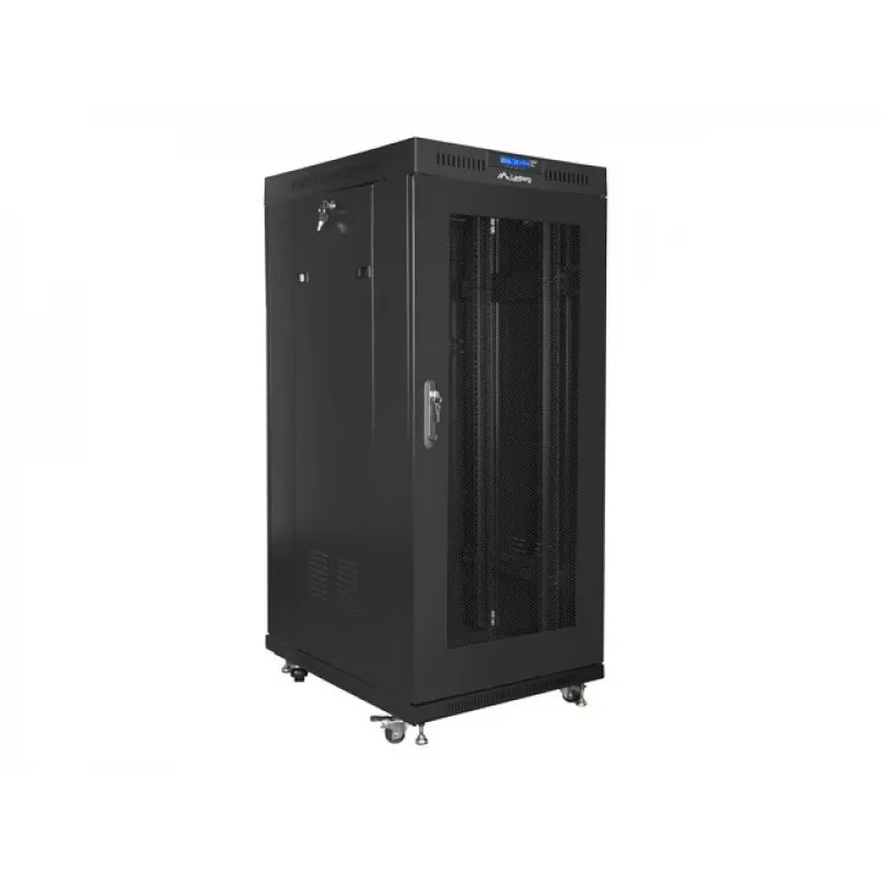 Stovas laisvai pastatomas Lanberg FF01-8822-23BL 22U 1200kg Juodas