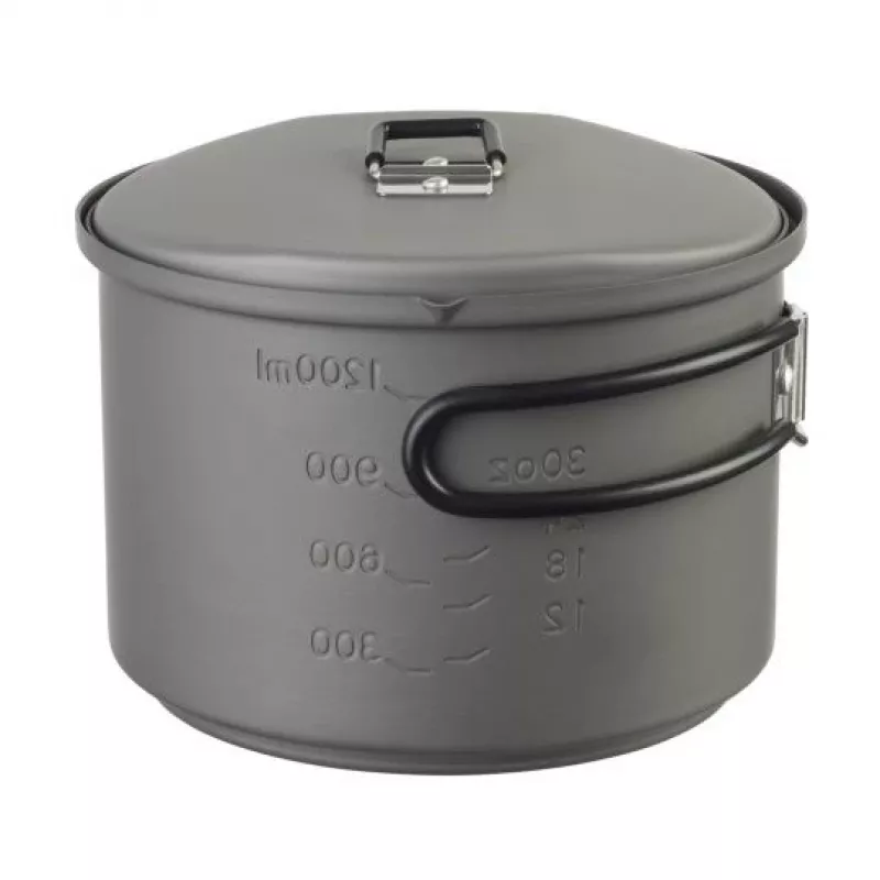 ESBIT Cookset puodas su spiritiniu degikliu, Aliuminis 1,5 l, Ø15,4 cm, H115 mm, Juodas
