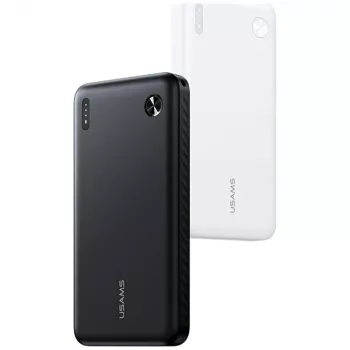 Išorinė baterija usams PB83 10000mAh PD 2×USB-A USB-C balta