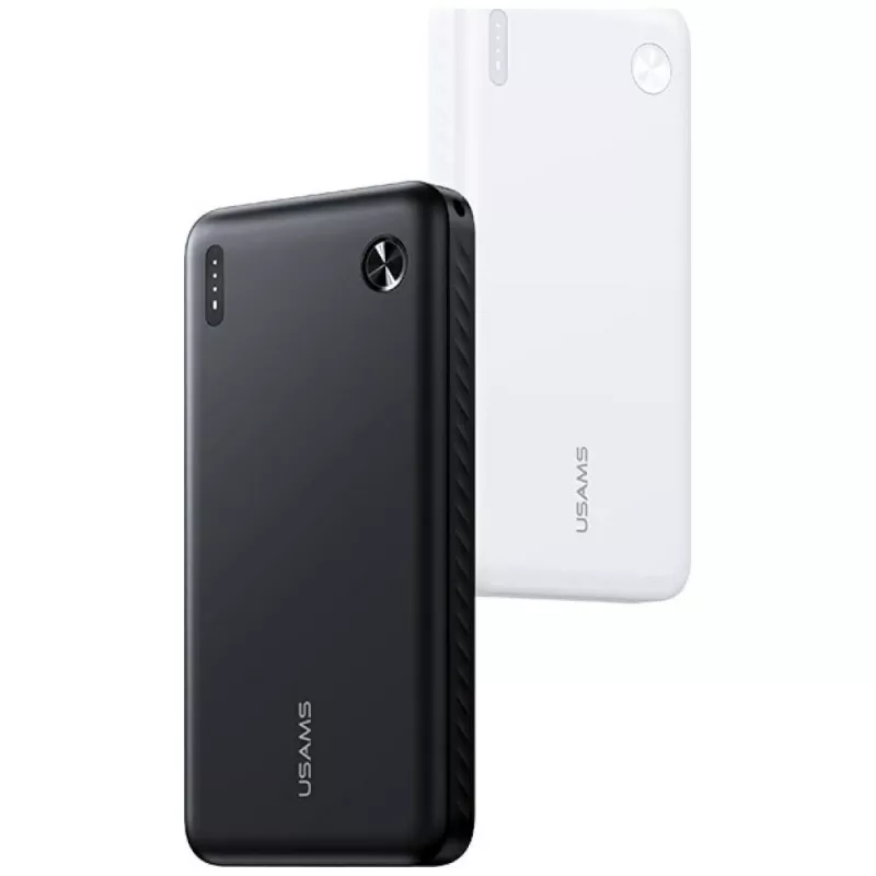 Išorinė baterija usams PB83 10000mAh PD 2×USB-A USB-C balta