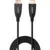 Lindy 15m hibridinis šviesolaidinis HDMI 8K60 laidas, 15 m, HDMI A tipo (standartinis), HDMI A tipo (standartinis), 48 Gbit/s, juodas