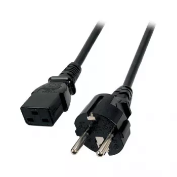 EFB-Elektronik maitinimo laidas su įžemintu kištuku 180° - C19 180°, juodas, 1,8 m, 3 x 1,50 mm² Gamintojas: EFB Elektronik (EK511.1,8)
