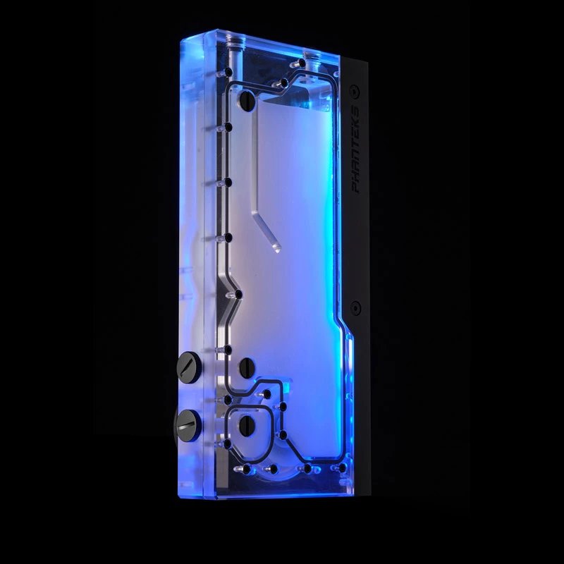 Phanteks R260C rezervuaras - permatoma akrilo galinė plokštė D5 ARGB-LED
