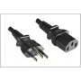 Microconnect PE010418BRAZIL maitinimo kabelis Juoda 2,1 m C13 mova