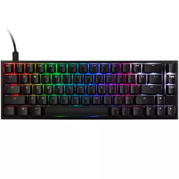 Ducky One 2 SF žaidimų klaviatūra, MX-Blue, RGB LED - juoda (JAV)