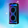 Nešiojamas garsiakalbis MANTA SPK0601B100, 100 W, Bluetooth, karaokė, belaidis mikrofonas, baterija, ekvalaizeris, disko apšvietimas