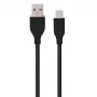Silikoninis laidas USB Type-A – Type-C (juodas, 3 m)
