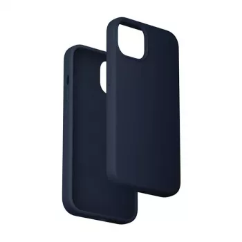 Silikono dėklas Vention KUFL0-20, skirtas iPhone 15 Plus, mėlynas — minkštas apsauginis dėklas, plonas prigludimas