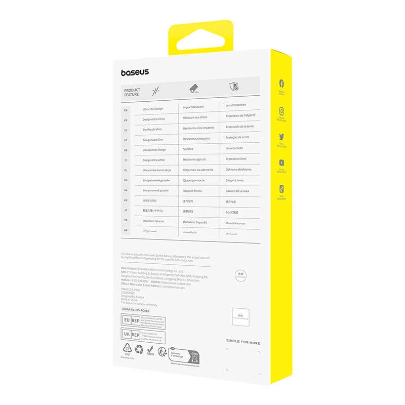 Telefono dėklas iPhone 15 ProMax Baseus OS-Lucent serija (skaidrus)