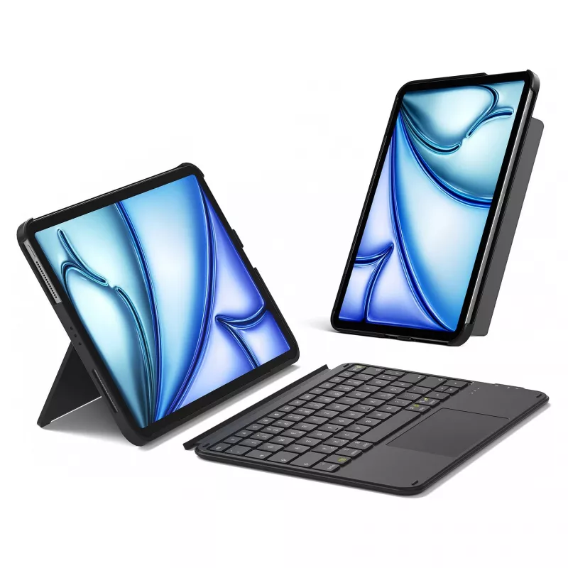 Folio klaviatūros dėklas Inateck KB04122 11 colių iPad — QWERTZ išdėstymas, Bluetooth, 500 mAh baterija, 450 g