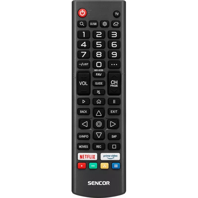24 colių SENCOR SLE 24S803B HD Ready SMART TV su webOS, Wi-Fi, Bluetooth, DVB-T2/C/S2, 1366×768
