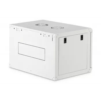 Prie sienos montuojama 19 colių stovo spinta DIGITUS Dynamic‑N DN-37100, 7U, 600x450 mm (PxG), IP20, šviesiai pilka, nesurinkta
