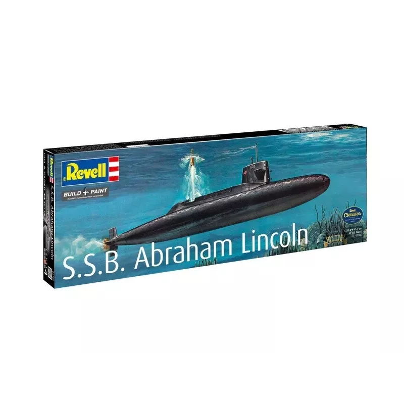 Plastikinis laivo modelis REVELL S.S.B. Abraham Lincoln mastelis 1/253