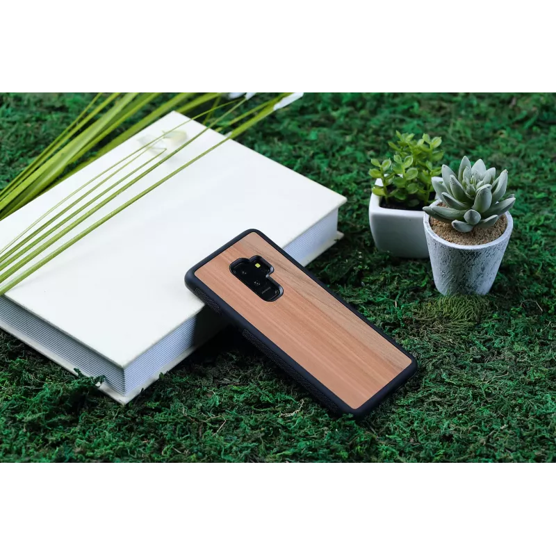 man and wood išmaniojo telefono dėklas Samsung Galaxy S9 Plus — kapučino juodos spalvos