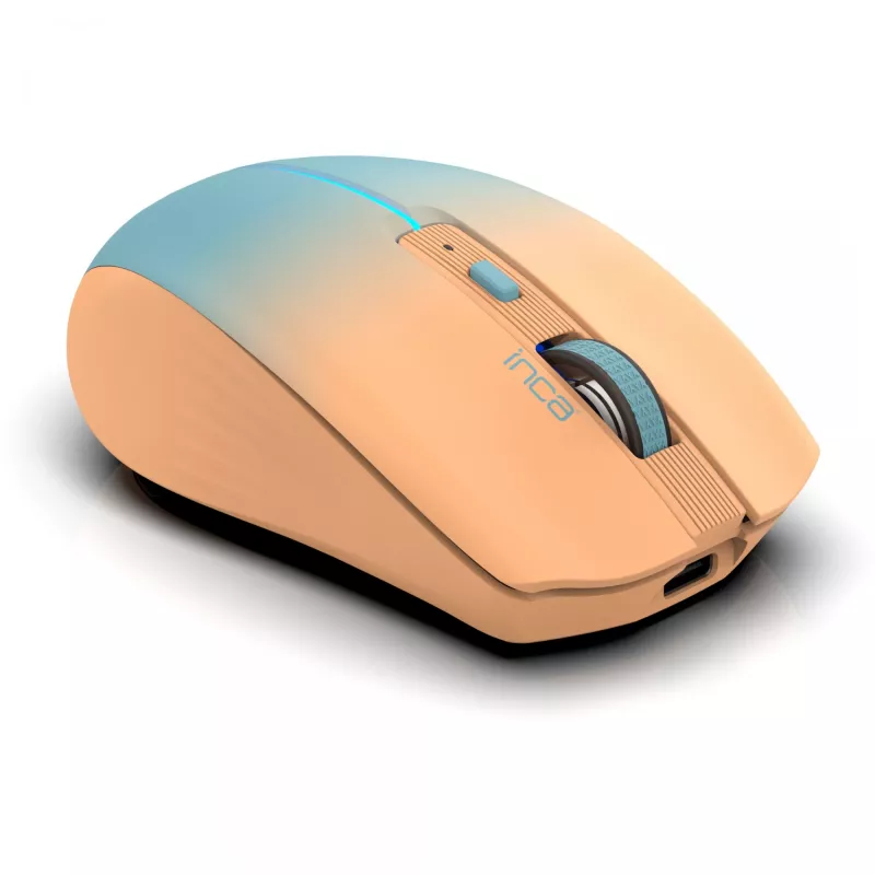Cian Technology GmbH INCA Pelė IWM-511RT Blt+Wrls RGB pagrindo spalva Oranžinė
