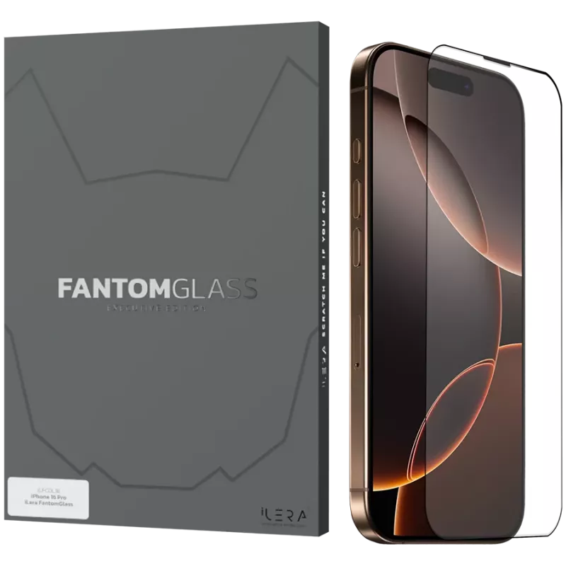 Ekrano apsauga iLera Glass Protector Fantom, skirta iPhone 16 Pro Max