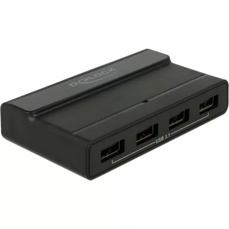 USB koncentratorius DeLOCK išorinis 4 prievadų 10 Gbps