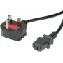 VALUE - maitinimo laidas - BS 1363 (M) kampinis į IEC 60320 C13 tiesus - kintamoji srovė 250 V - 10 A - 3 m - juoda