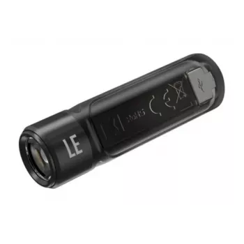 Rankinis žibintuvėlis Nitecore TIKI LE — 300 lm, USB-įkraunamas, polikarbonatas, IP66, atsparus smūgiams, 10,5 g, 55 mm, juodas