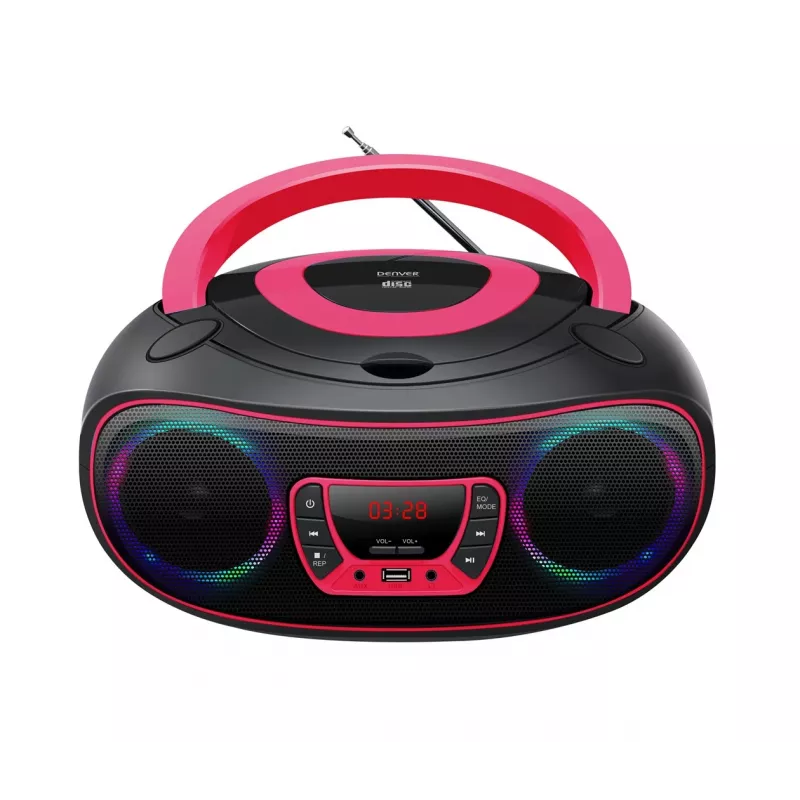 Denver TCL-212BT PINK CD grotuvas Nešiojamasis CD grotuvas Juoda, Rožinė