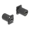 DeLOCK D tipo modulis DisplayPort lizdas į lizdą 4K juodas