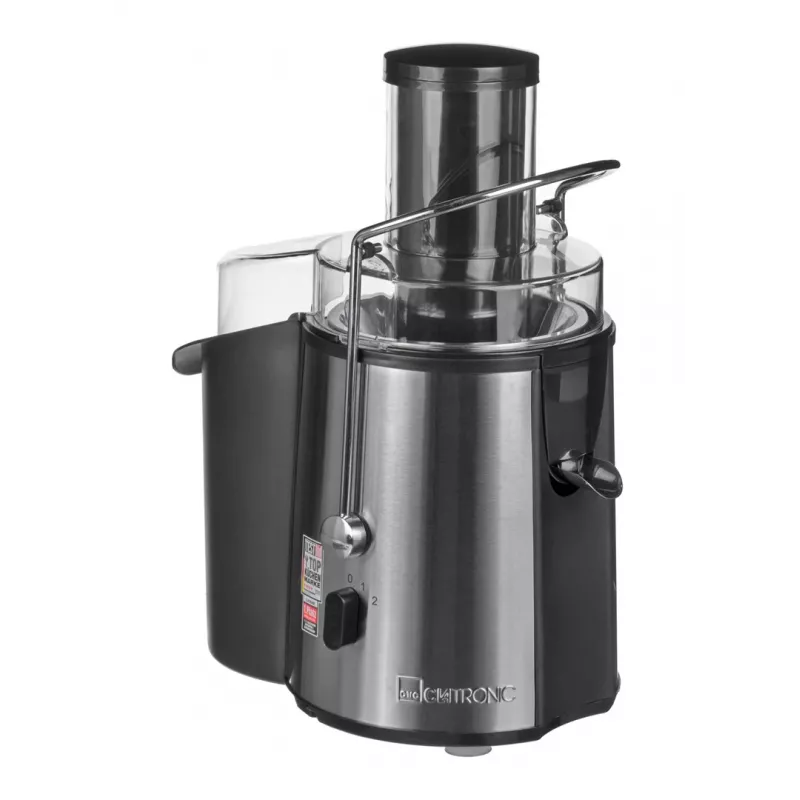 Sulčiaspaudė CLATRONIC AE 3532 1000 W, nerūdijančio plieno korpusas, 2 l minkštimo indas, 2 greičiai, apsauga nuo lašėjimo