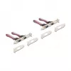 Vidinė RS-232 sąsajos plokštė DELOCK 95278 — Mini PCI Express priegloba, 4× RS-232 išėjimai, FIFO 256 B, 30×51×10 mm