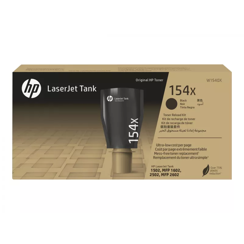 HP 154X didelio našumo juodas Originalius LaserJet Tank dažų papildymo rinkinys