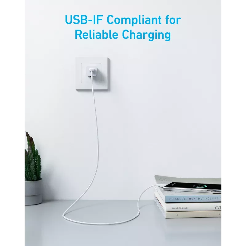 USB laidas Anker 322 1,8 m USB A USB C Baltas