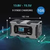Pakrovėjas QOLTEC 52493 12V 10A su taisymo funkcija AGM baterijoms