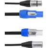 EUROLITE DMX kombinuotas laidas 30227783, P-Con į 5 kontaktų XLR, 3 m ilgio