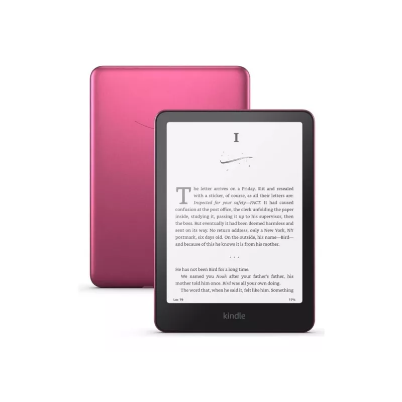 E-reader Amazon Kindle Paperwhite Signature Edition 2024 — 7 colių ekranas, 32 GB, IPX8 atsparus vandeniui, USB-C, avietinė